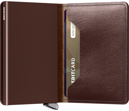 Premium Slimwallet Dusk Dark Brown