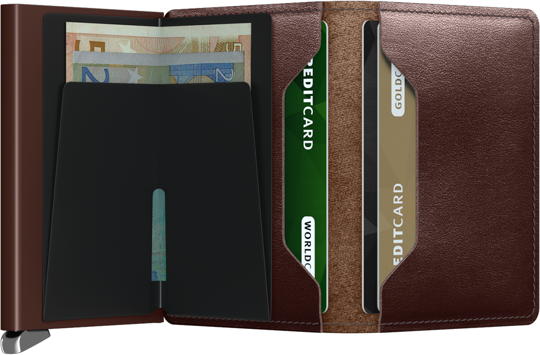 Premium Slimwallet Dusk Dark Brown