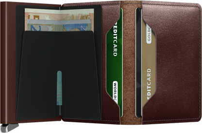 Premium Slimwallet Dusk Dark Brown