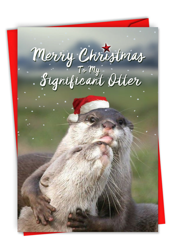 Significant Otter Christmas Card