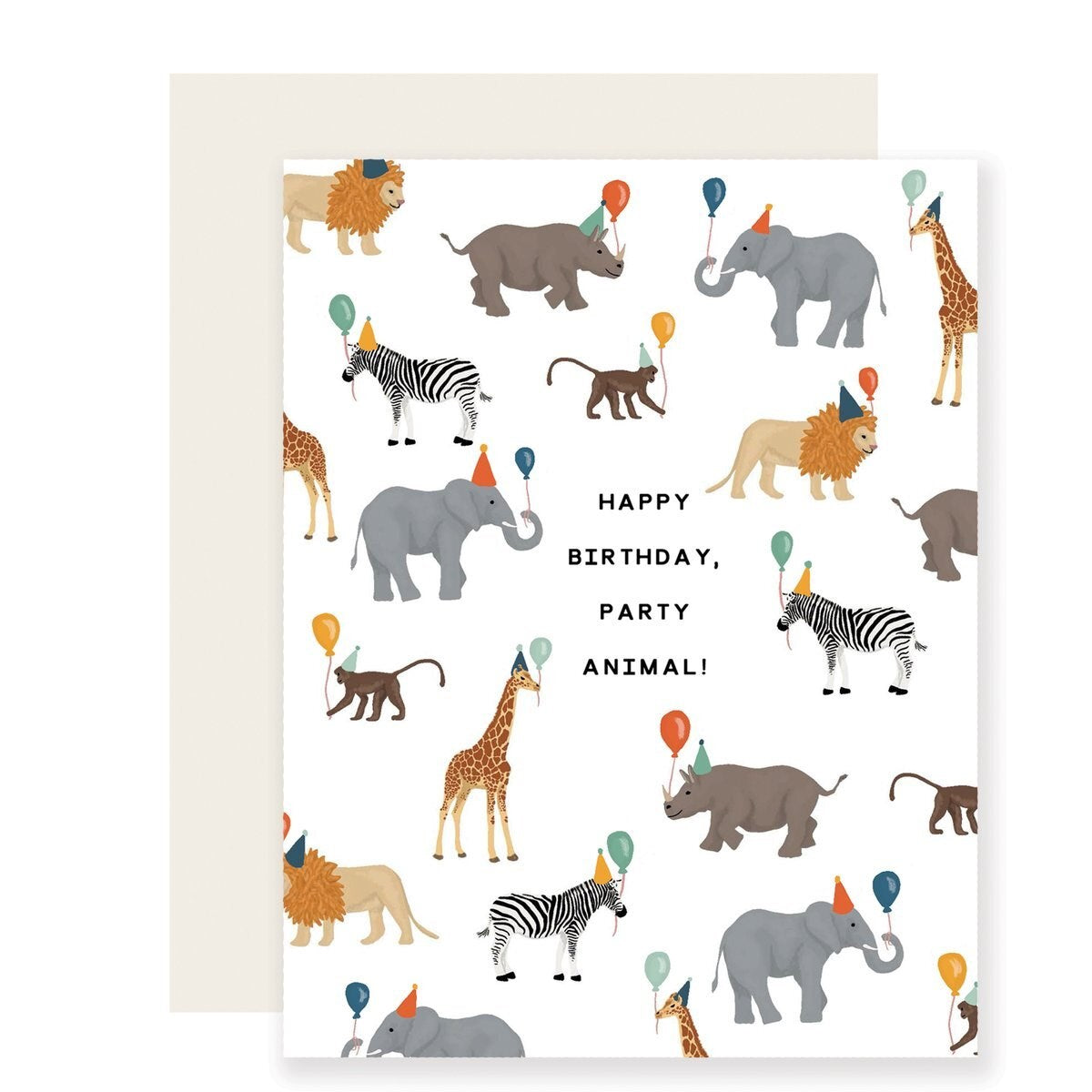 Safari Party Animal Birthday Card