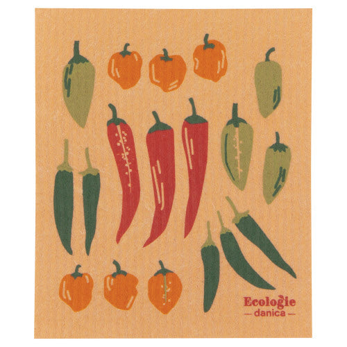 Swedish Dishcloth Chili Peppers