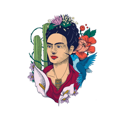 Botanical Frida Temporary Tattoos
