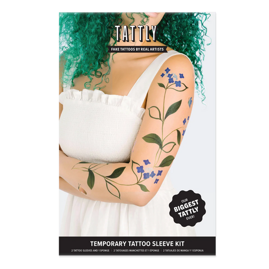 Flowering Vine Temporary Tattoo Sleeve Kit