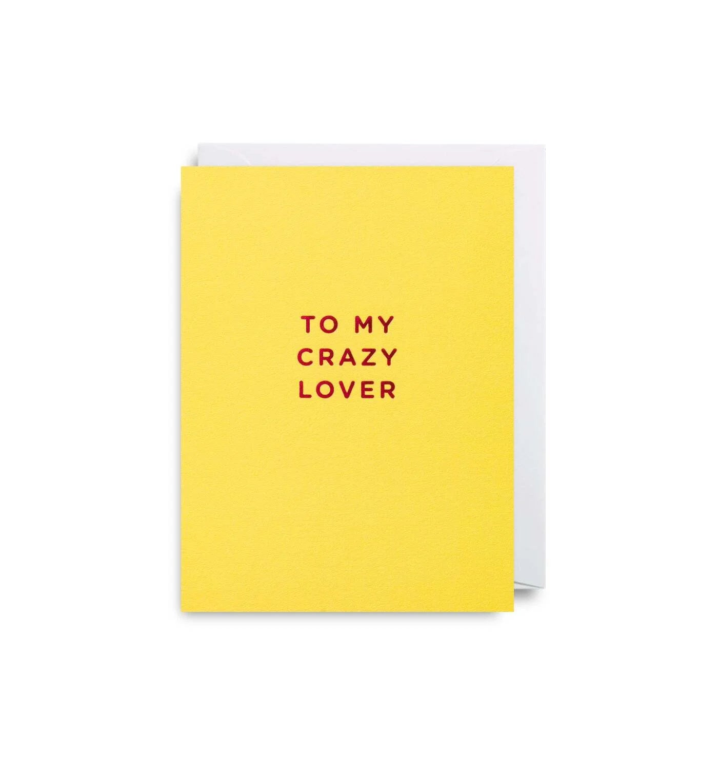 Mini Card To My Crazy Lover Card